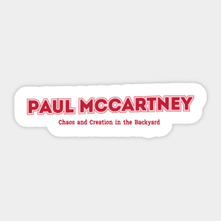 Paul McCartney Sticker